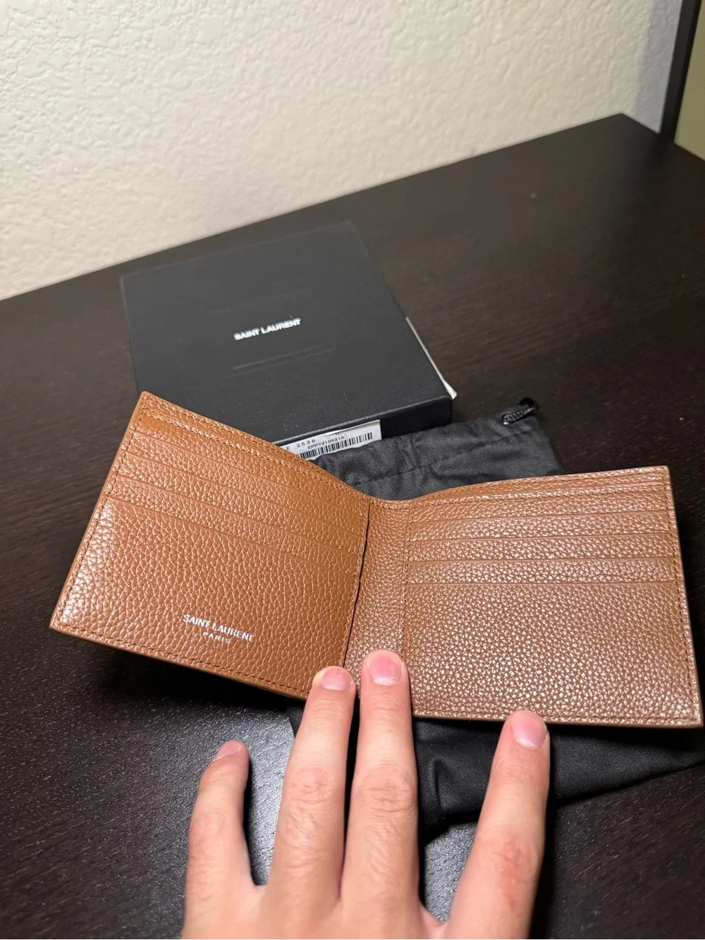 Yves Saint Laurent classic pebbled